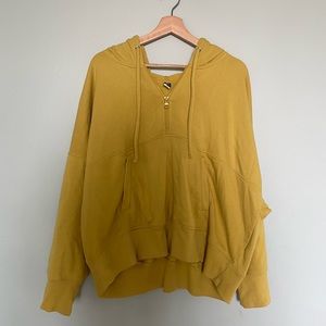 Old Navy mustard yellow quarter zip hoodie | 3X